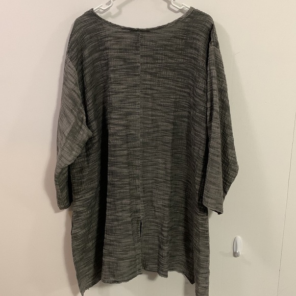 Carol Turner V Neck tunic, size X-Large plus size good condition long flare - Picture 6 of 7